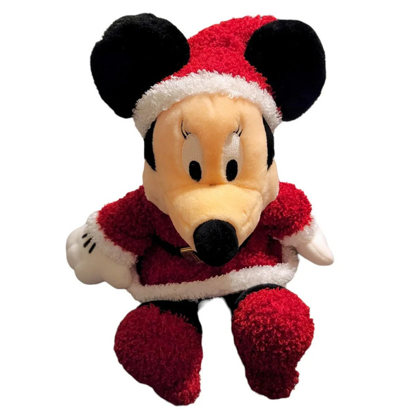 Disney Store Minnie Mouse 15" Plush Christmas Holiday Character Mrs. Santa Claus - Picture 4 of 13